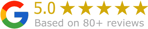 Over 80 five-star Google Reviews